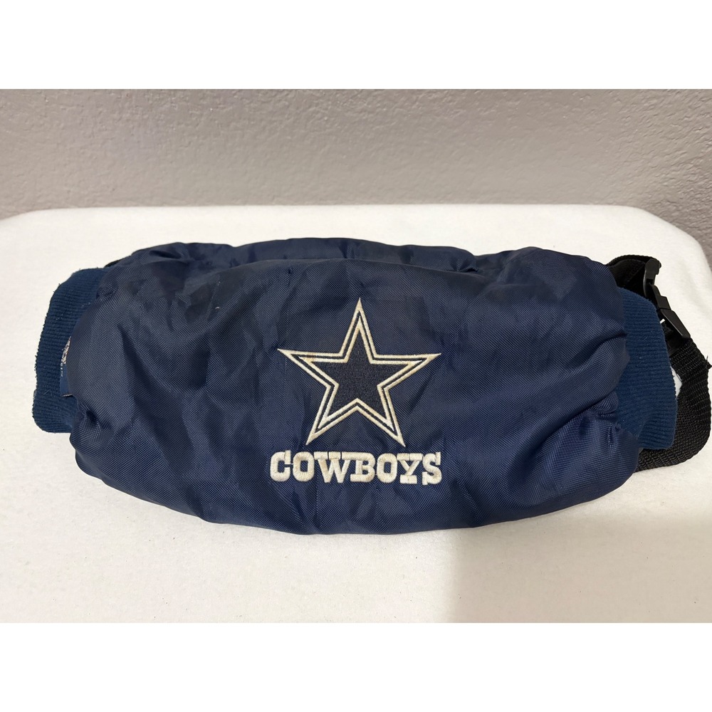 Dallas Cowboys NFL Hand Warmer Northwest Navy Blue Fleece Lined Waist Bag Pocket